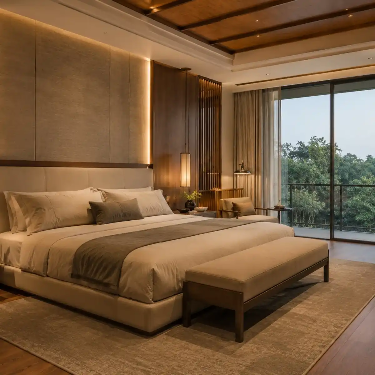 Master bedroom interior