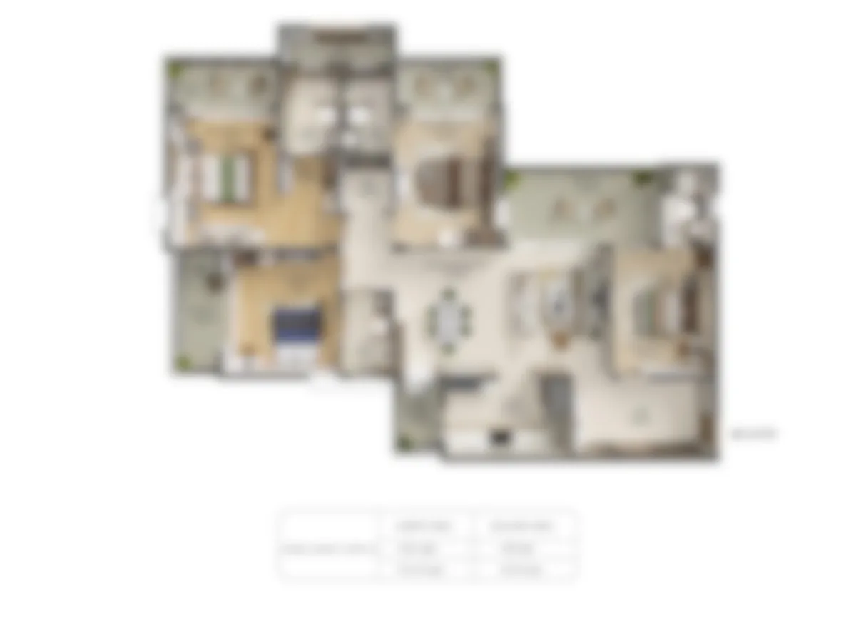 Blurred indicative preview of a 4 BHK plan